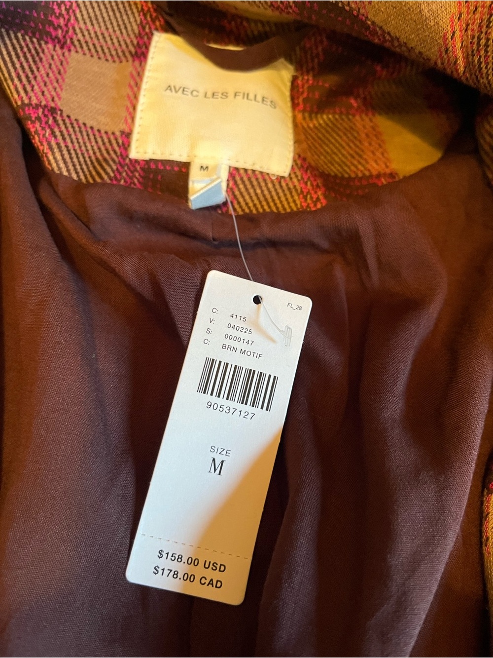 NWT Anthropologie size M plaid pin blazer jacket - Picture 8 of 12